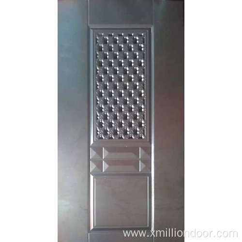 Embossed steel door panel